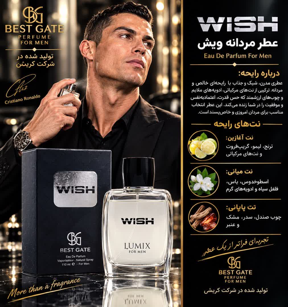 ادکلن مردانه بست گیت مدل Wish حجم 110 میل